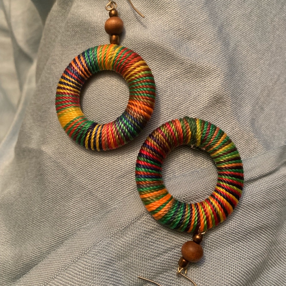 Rainbow-Colored Earrings. - image 2